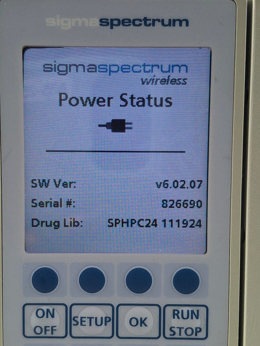 Baxter Sigma Spectrum 6.02.07 without Battery Infusion Pump