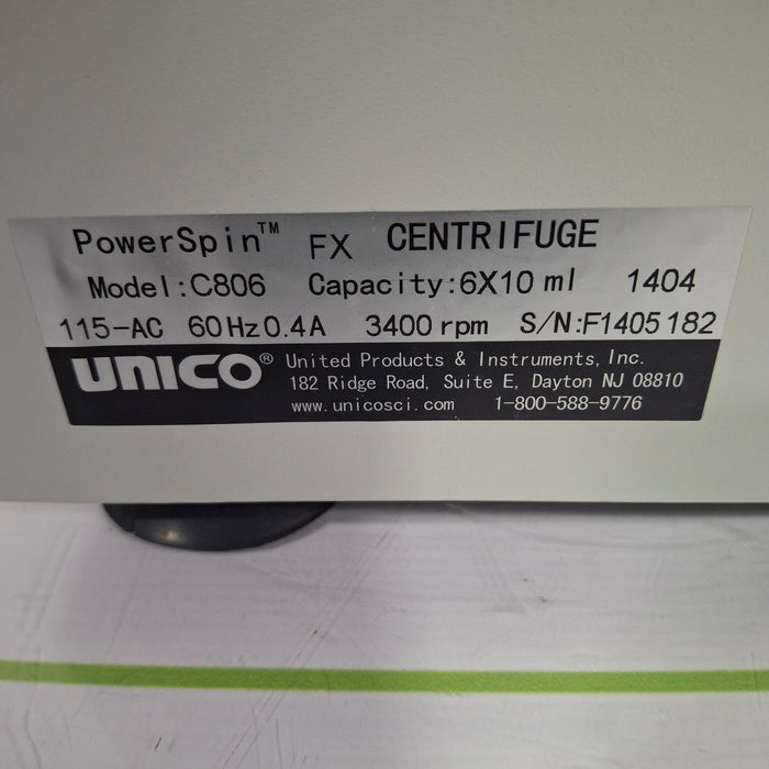 Unico PowerSpin FX Centrifuge