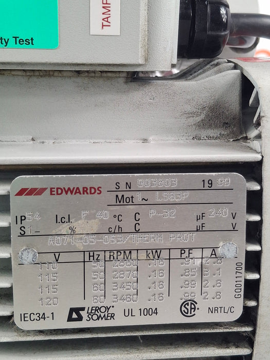 Edwards Vacuum E2M1.5 High Vacuum Pump
