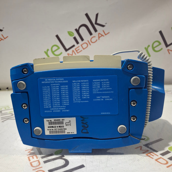 GE Healthcare Dinamap V100 - NIBP, SpO2, Temp Vital Signs Monitor