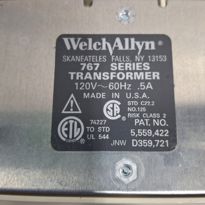 Welch Allyn 767 Otoscope/Ophthalmoscope Wall Tranformer