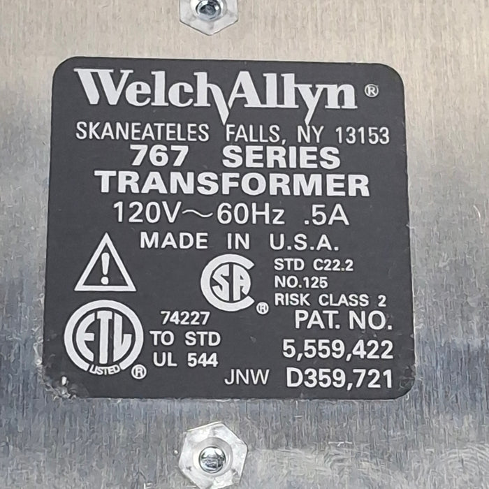 Welch Allyn 767 Otoscope/Ophthalmoscope Wall Tranformer