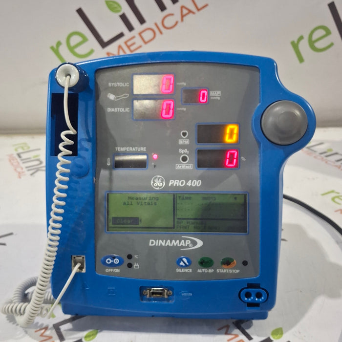 GE Healthcare Dinamap Pro 400 Vital Signs Monitor