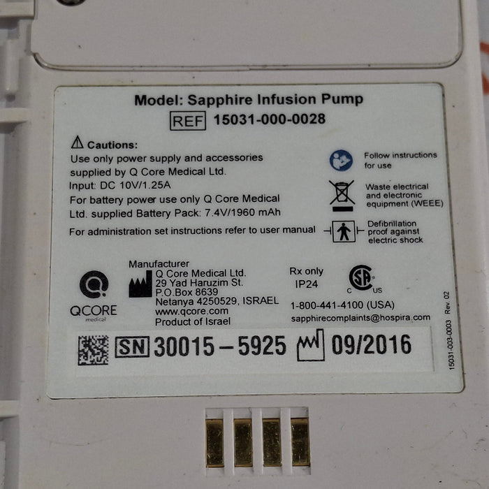 QCore Medical Sapphire Multi-Therapy Infusion Pump