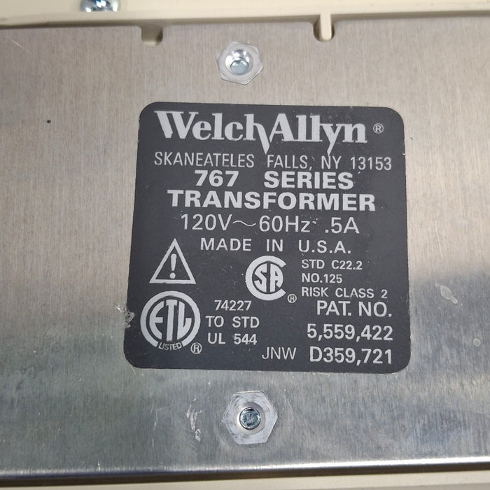 Welch Allyn 767 Otoscope/Ophthalmoscope Wall Tranformer