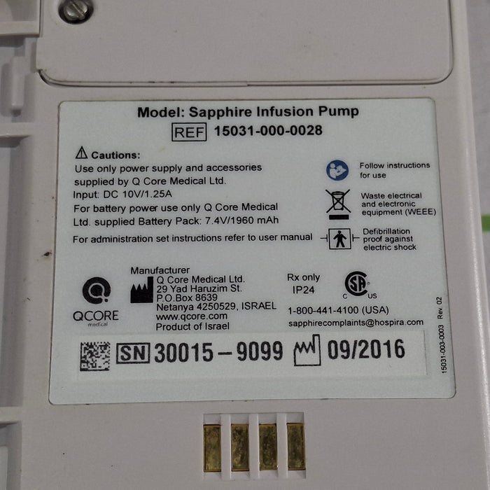 QCore Medical Sapphire Multi-Therapy Infusion Pump