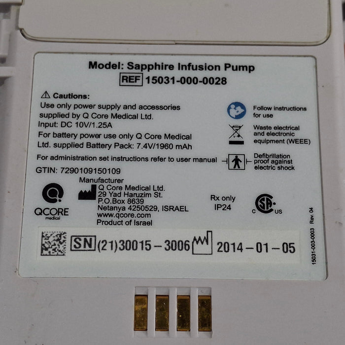 QCore Medical Sapphire Multi-Therapy Infusion Pump