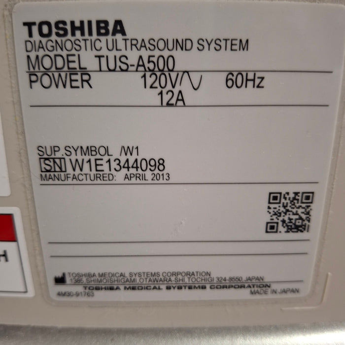 Toshiba Aplio 500 TUS-A500 Ultrasound
