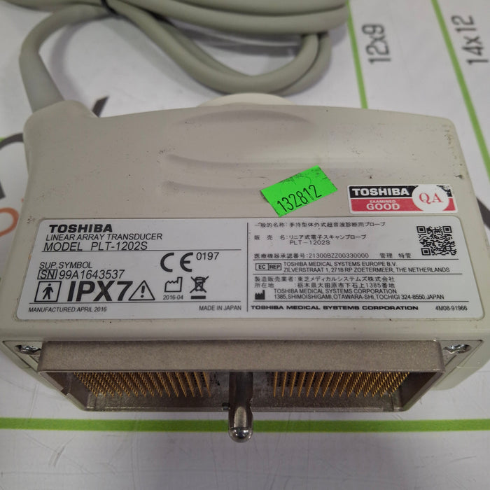 Toshiba PLT-1202S Linear Array Transducer