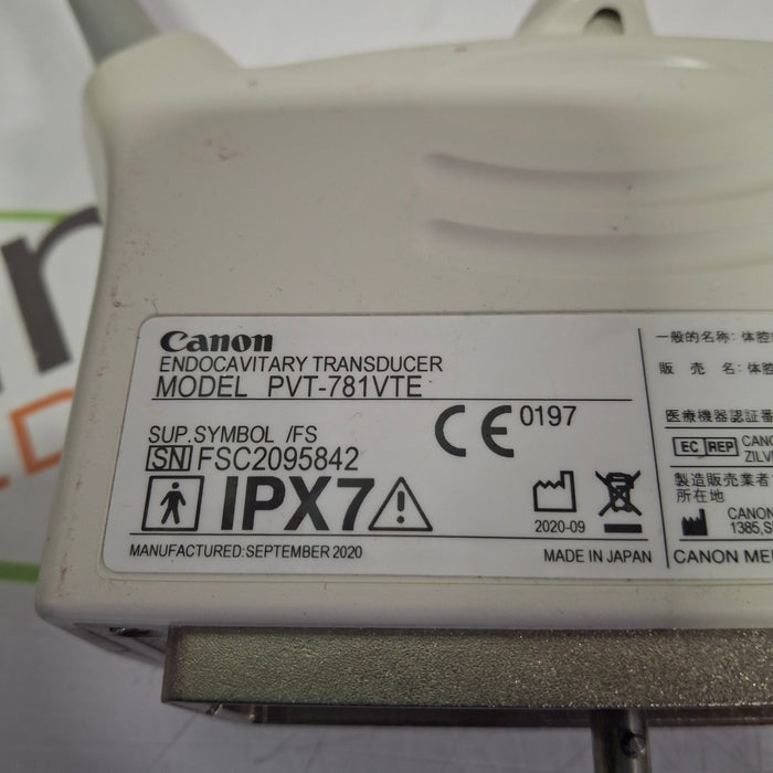 Toshiba PVT-781VTE Endocavity Transducer