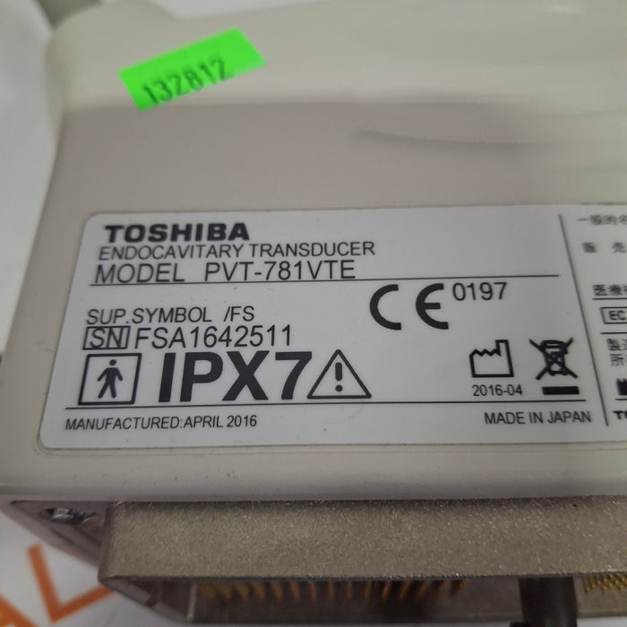 Toshiba PVT-781VTE Endocavity Transducer