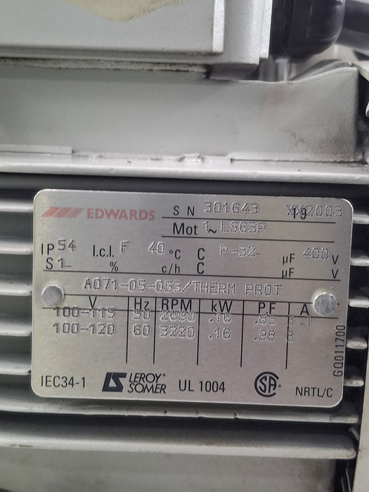 Edwards Vacuum E2M1.5 High Vacuum Pump