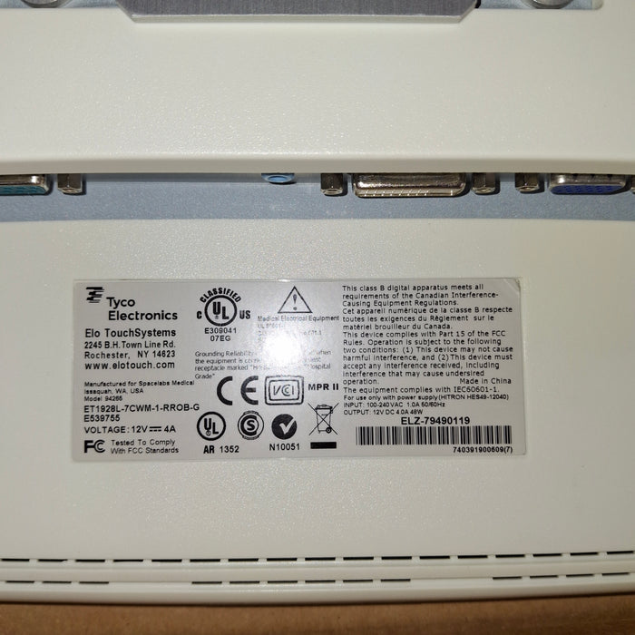 Elo Touch Solutions ET1928L-7CWM-1-RROB-G Monitor