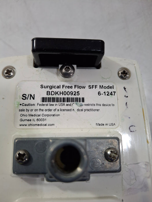 Ohio Medical Corporation 6-1247 Surgical/Free-Flow Vacuum Regulator