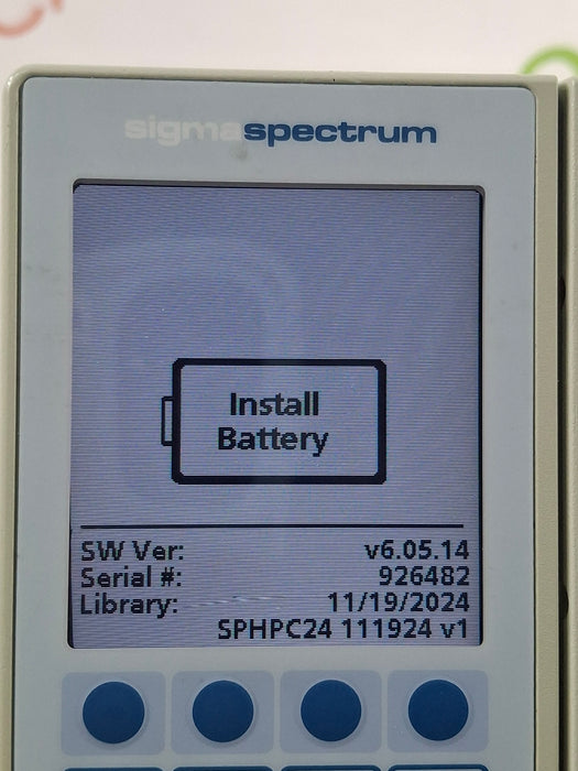 Baxter Sigma Spectrum 6.05.14 without Battery Infusion Pump