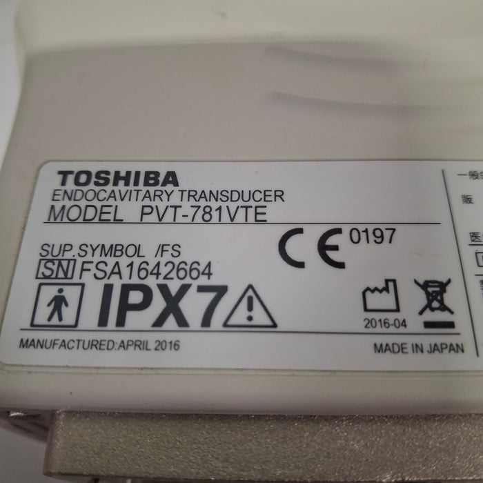 Toshiba PVT-781VTE Endocavity Transducer