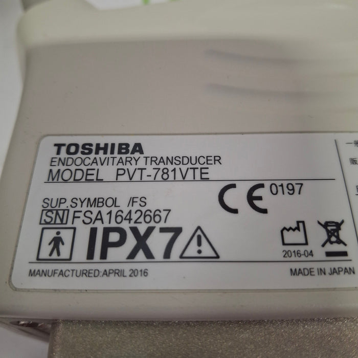 Toshiba PVT-781VTE Endocavity Transducer