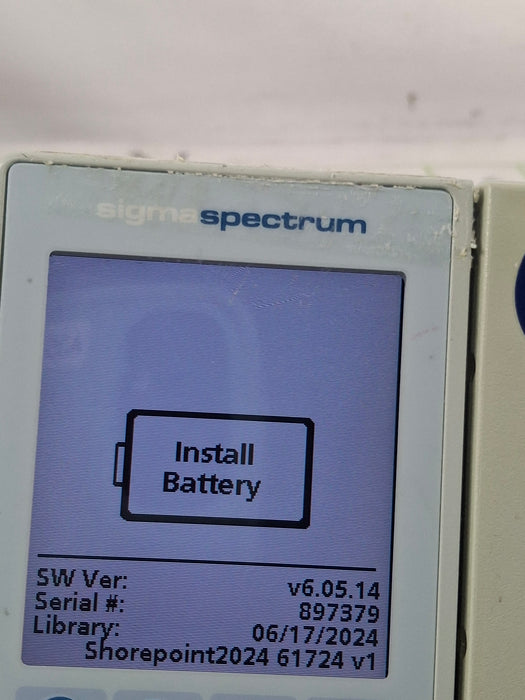 Baxter Sigma Spectrum 6.05.14 without Battery Infusion Pump