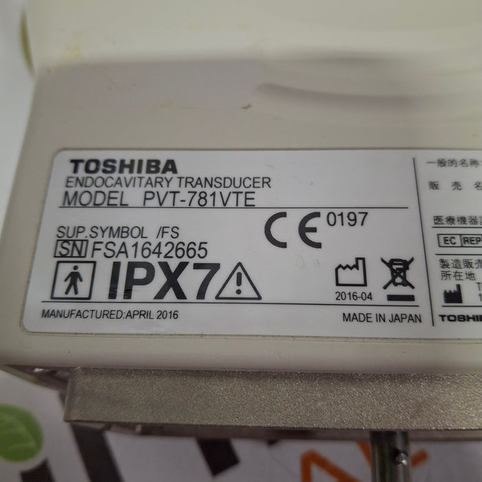 Toshiba PVT-781VTE Endocavity Transducer