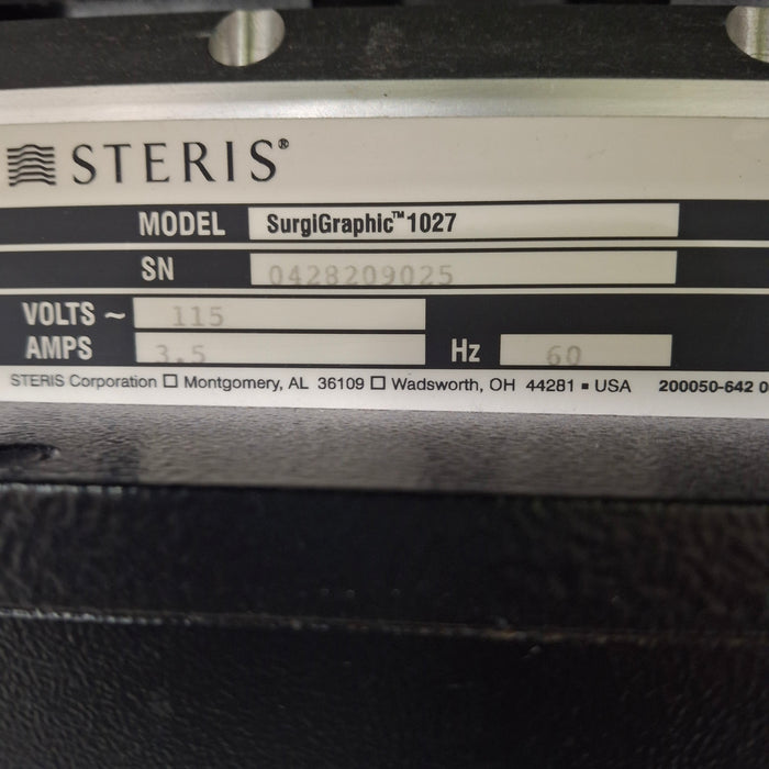 Steris SurgiGraphic 1027 C-Arm OR Table