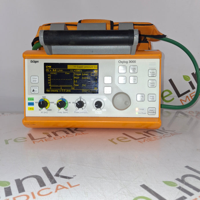 Draeger Medical Oxylog 3000 Portable Ventilator