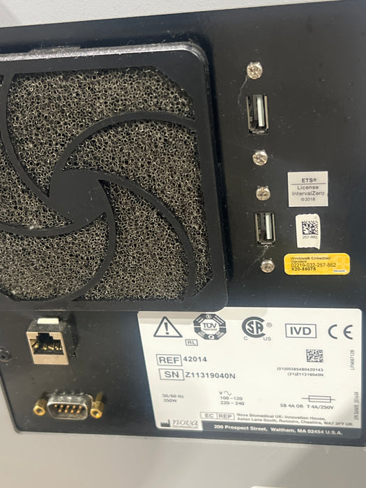 Nova Biomedical Corp. pHOx Ultra Blood Gas Analyzer