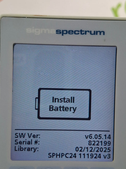Baxter Sigma Spectrum 6.05.14 without Battery Infusion Pump
