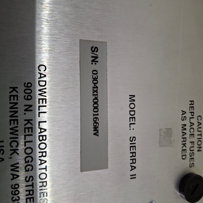 Cadwell Laboratories Inc. Sierra II Wave Console