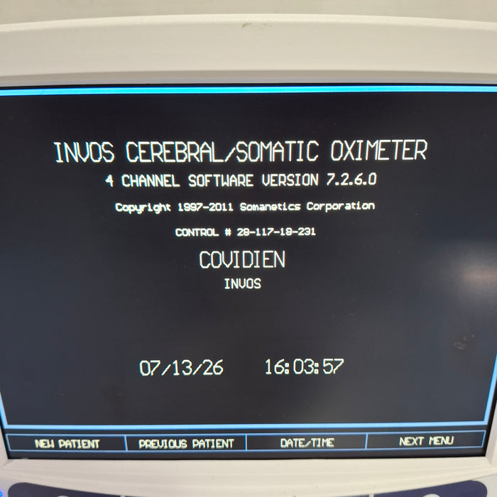 Somanetics Invos 5100C Cerebral Oximeter Monitor