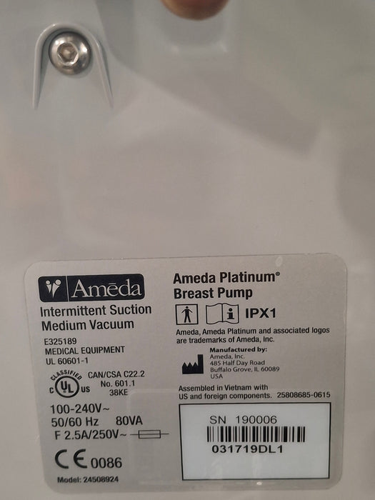 Ameda Platinum Breast Pump