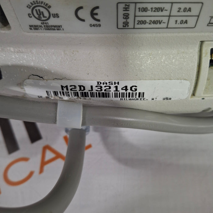 GE Healthcare Dash 3000 - Masimo SpO2 Patient Monitor