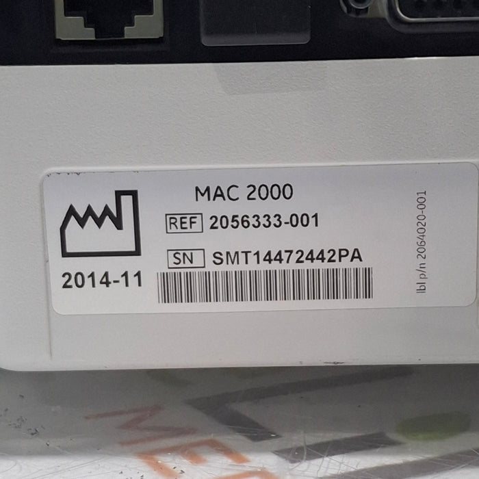 GE Healthcare MAC 2000 ECG