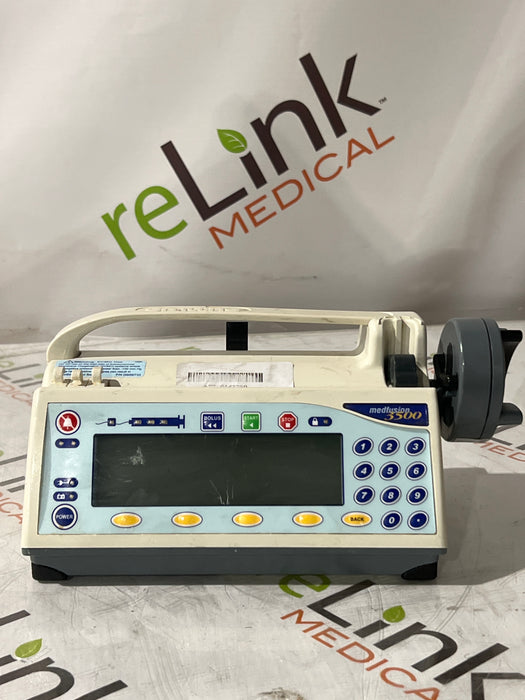 Smiths Medical Medfusion 3500 Version 3 Syringe Infusion Pump