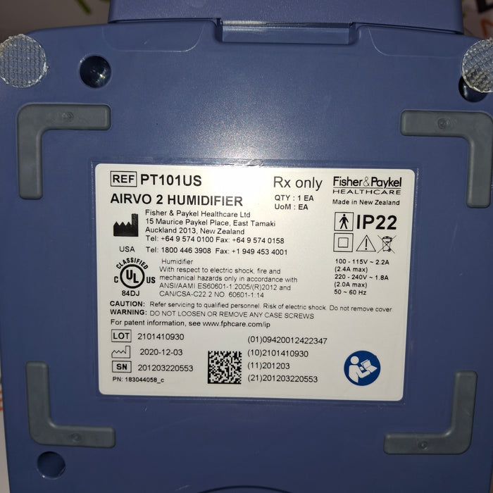 Fisher & Paykel Airvo 2 Humidified High Flow Therapy Unit