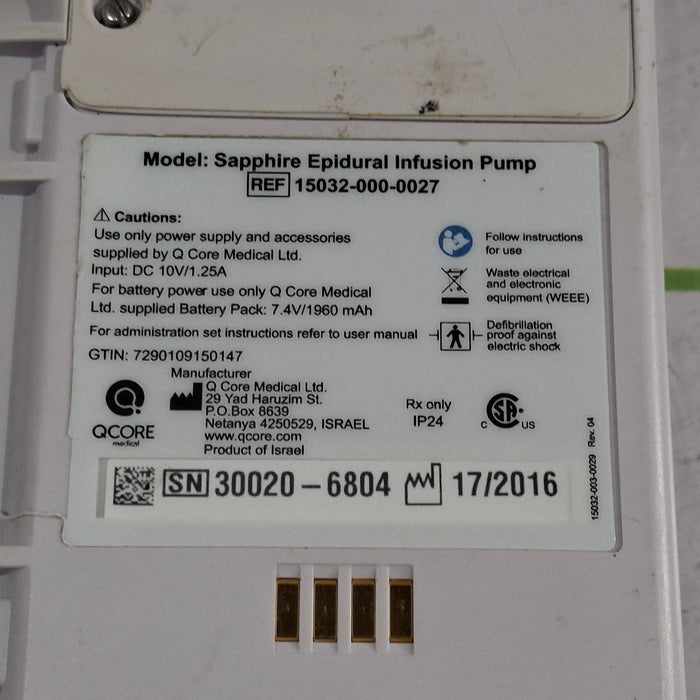 QCore Medical Sapphire Epidural Infusion Pump