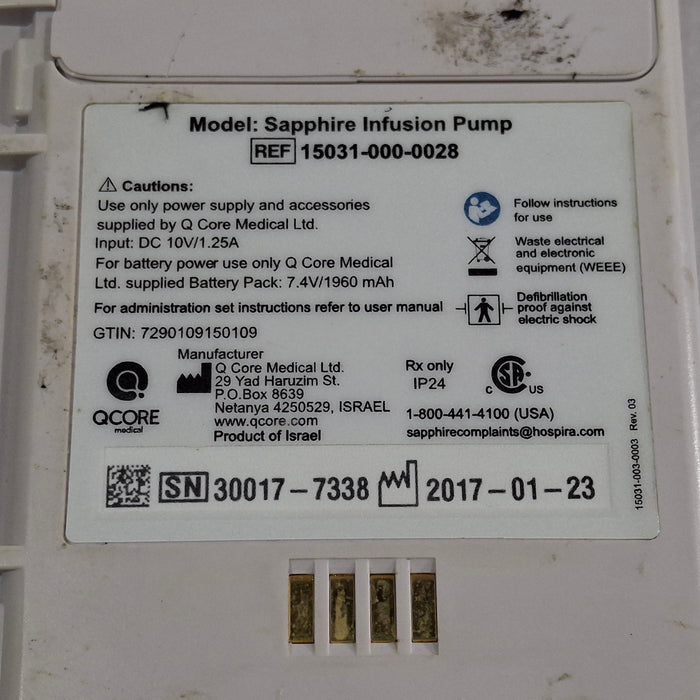 QCore Medical Sapphire Multi-Therapy Infusion Pump