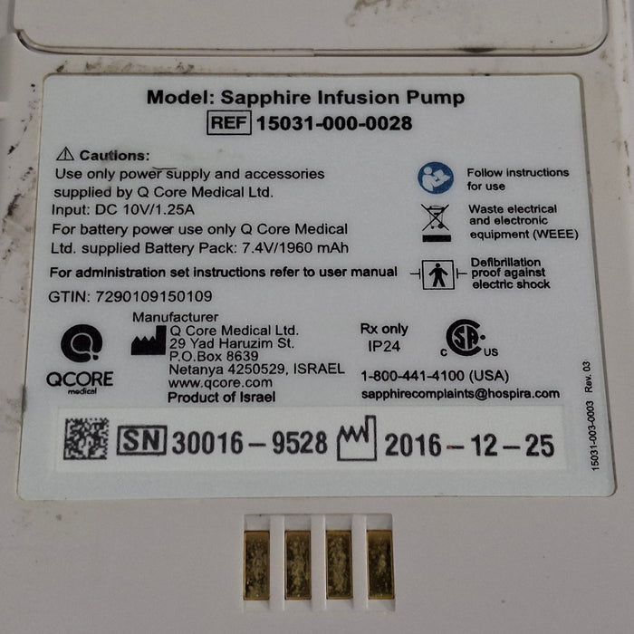 QCore Medical Sapphire Multi-Therapy Infusion Pump