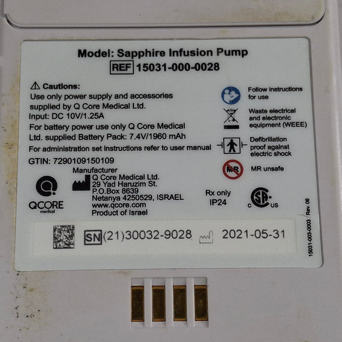QCore Medical Sapphire Multi-Therapy Infusion Pump