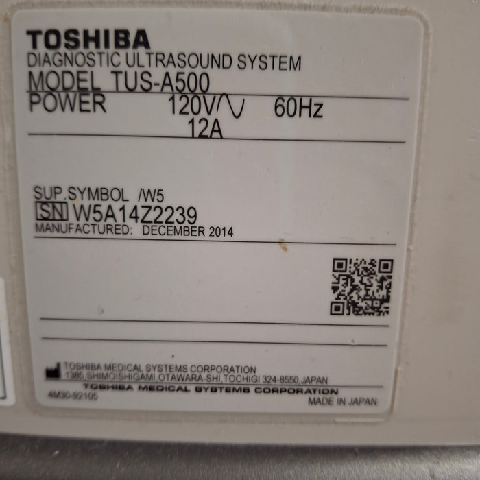 Toshiba Aplio 500 TUS-A500 Ultrasound
