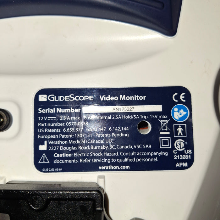 Verathon Medical, Inc Glidescope Video Laryngoscope