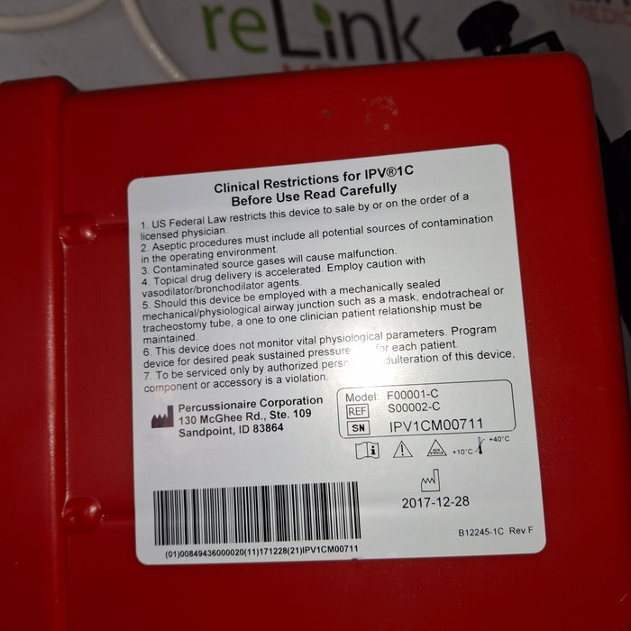 Percussionaire IPV-1C Flow Vent