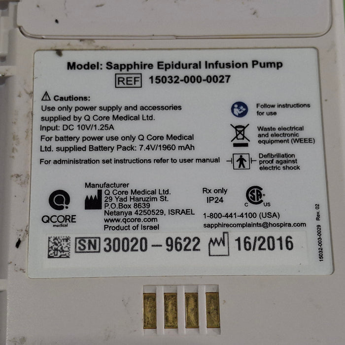 QCore Medical Sapphire Epidural Infusion Pump