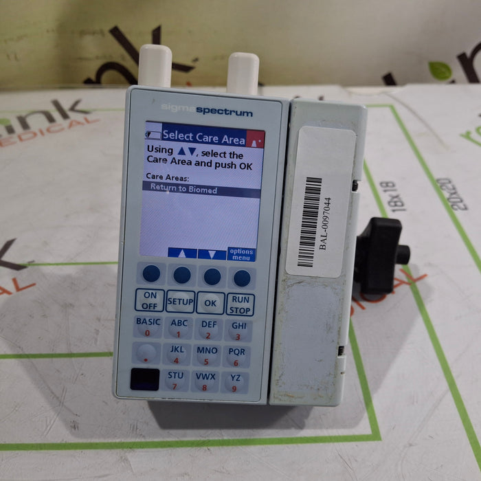 Baxter Sigma Spectrum 8.00.05 with A/B/G/N Battery Infusion Pump
