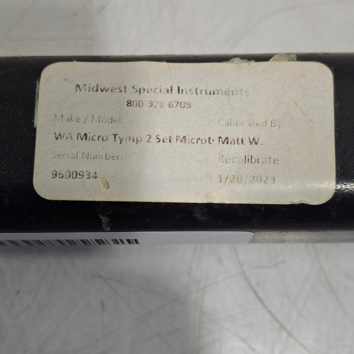 Welch Allyn Microtymp 2 Tympanometer Hearing Screener