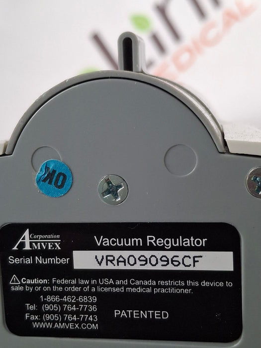 Amvex Vacuum Regulator