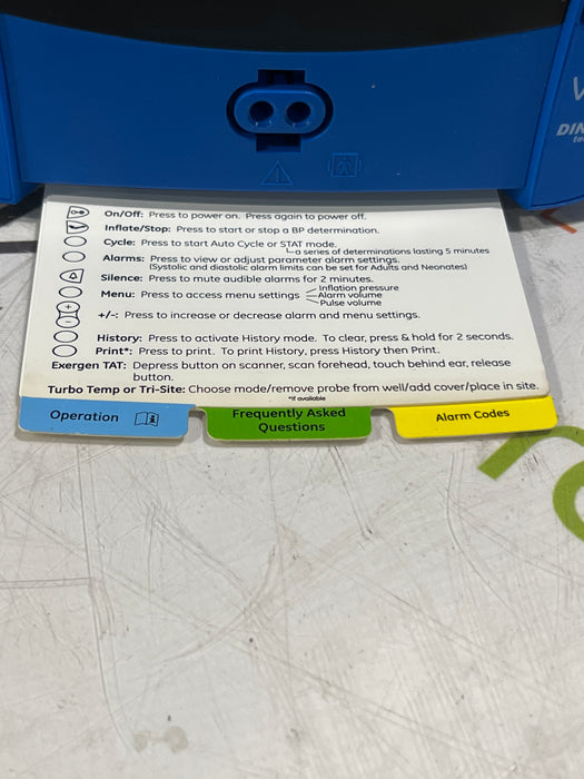 GE Healthcare Dinamap V100 - NIBP Vital Signs Monitor