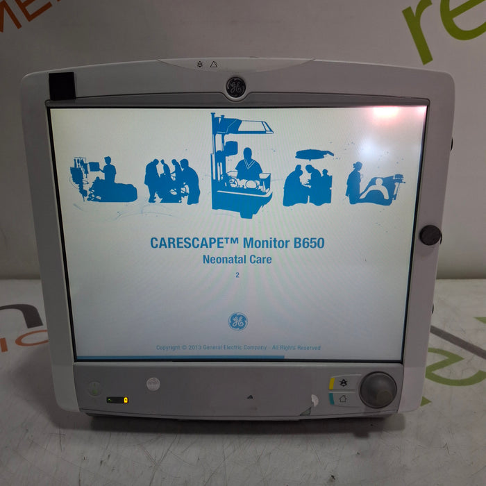 GE Healthcare Carescape B650 Neonatal Care Patient Monitor