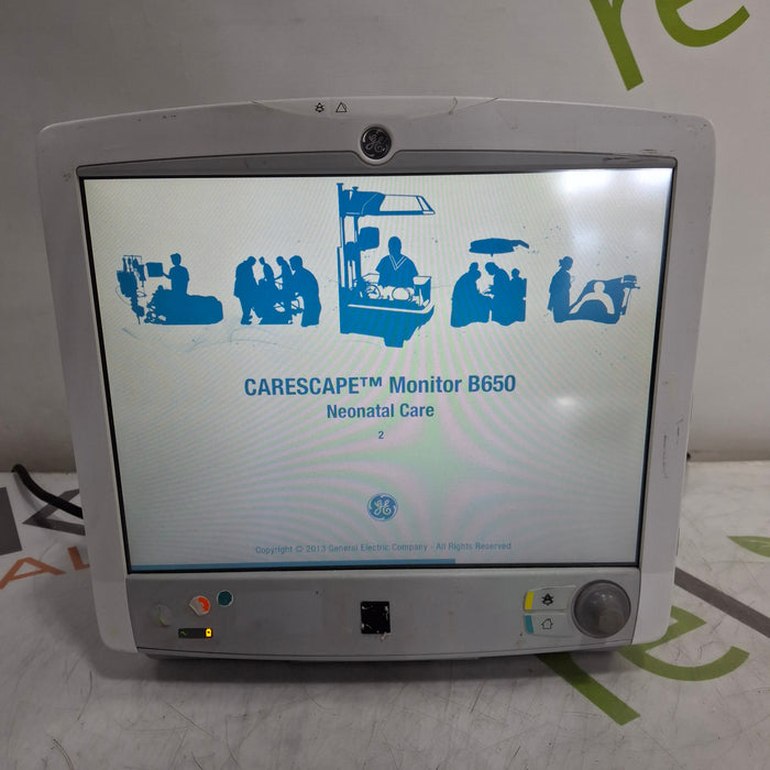 GE Healthcare Carescape B650 Neonatal Care Patient Monitor