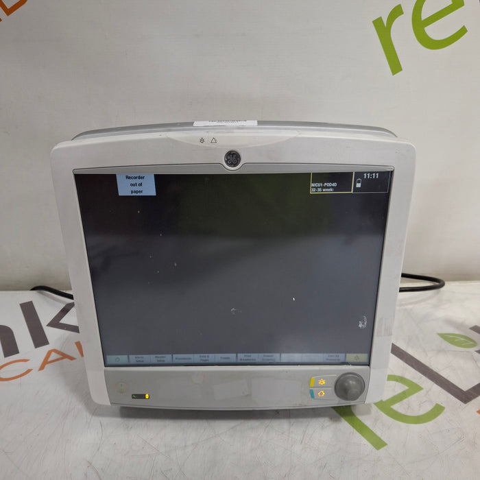 GE Healthcare Carescape B650 Neonatal Care Patient Monitor