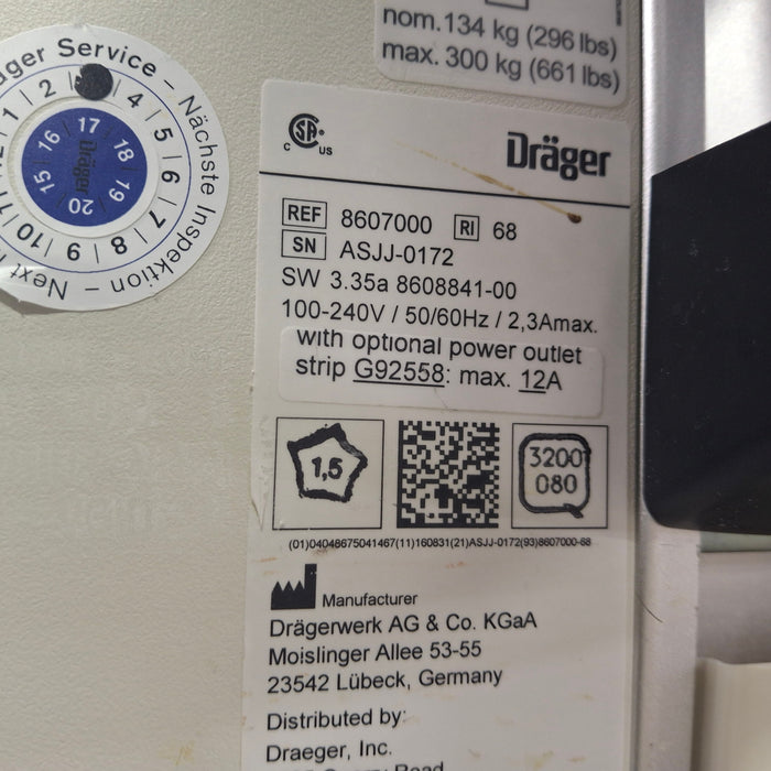 Draeger Medical Fabius GS Premium Anesthesia Machine